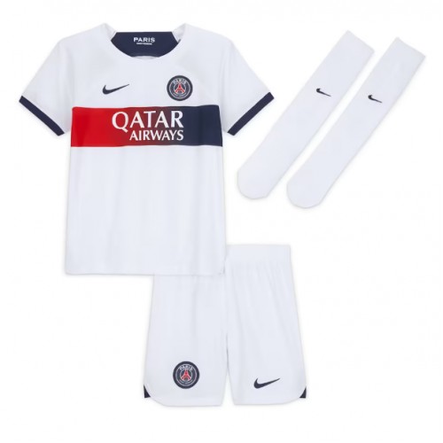 Paris Saint-Germain Kylian Mbappe #7 kläder Barn 2023-24 Bortatröja Kortärmad (+ korta byxor) Paris Saint-Germain Kylian Mbappe #7 kläder Barn 2023-24 Bortatröja Kortärmad (+ korta byxor)